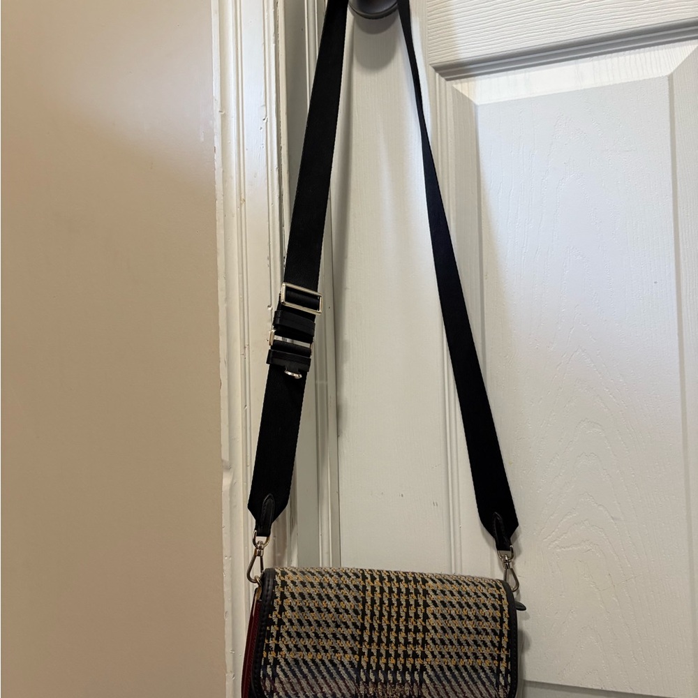 Stylish Black and Brown Houndstooth Women's Bag
